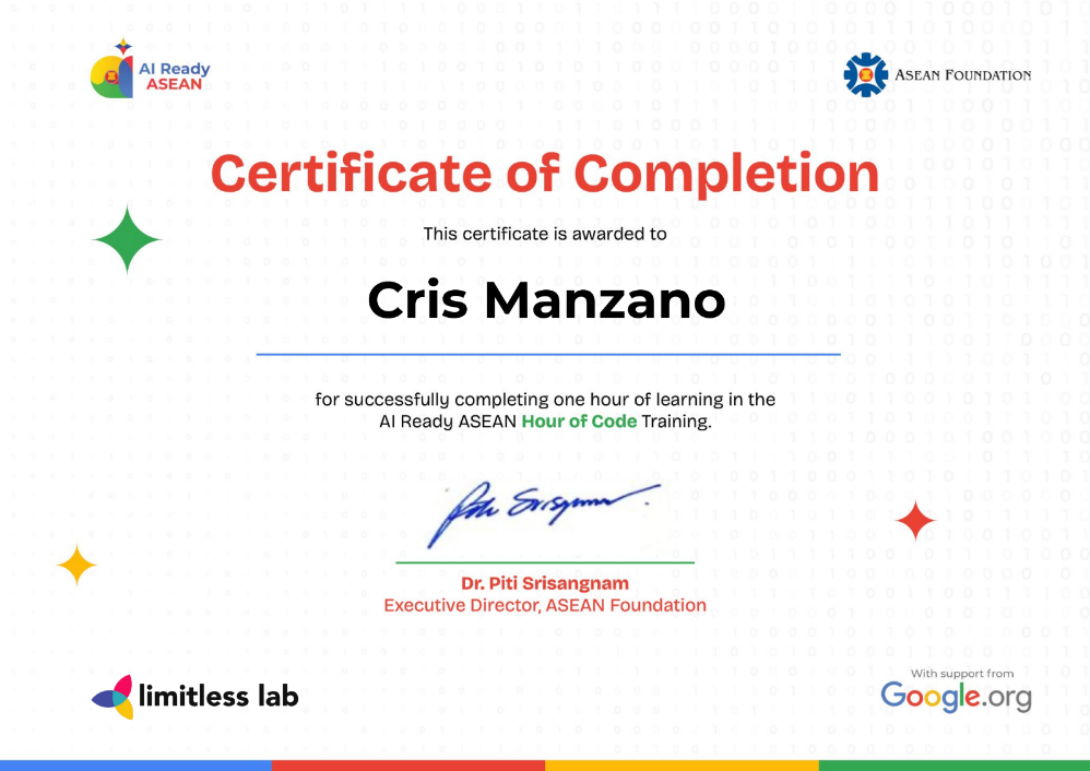Certificate 1