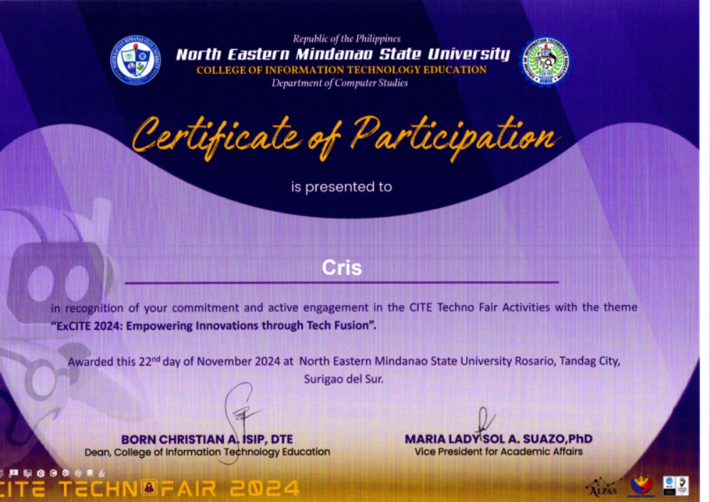 Certificate 2